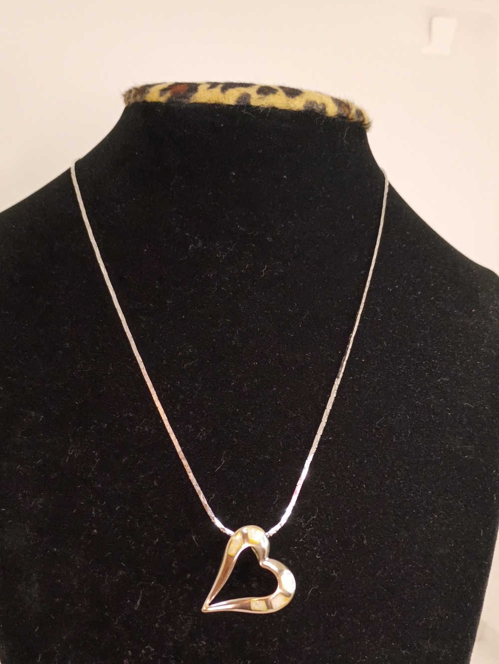 Silver Heart Pendant Necklace - Women Jewelry